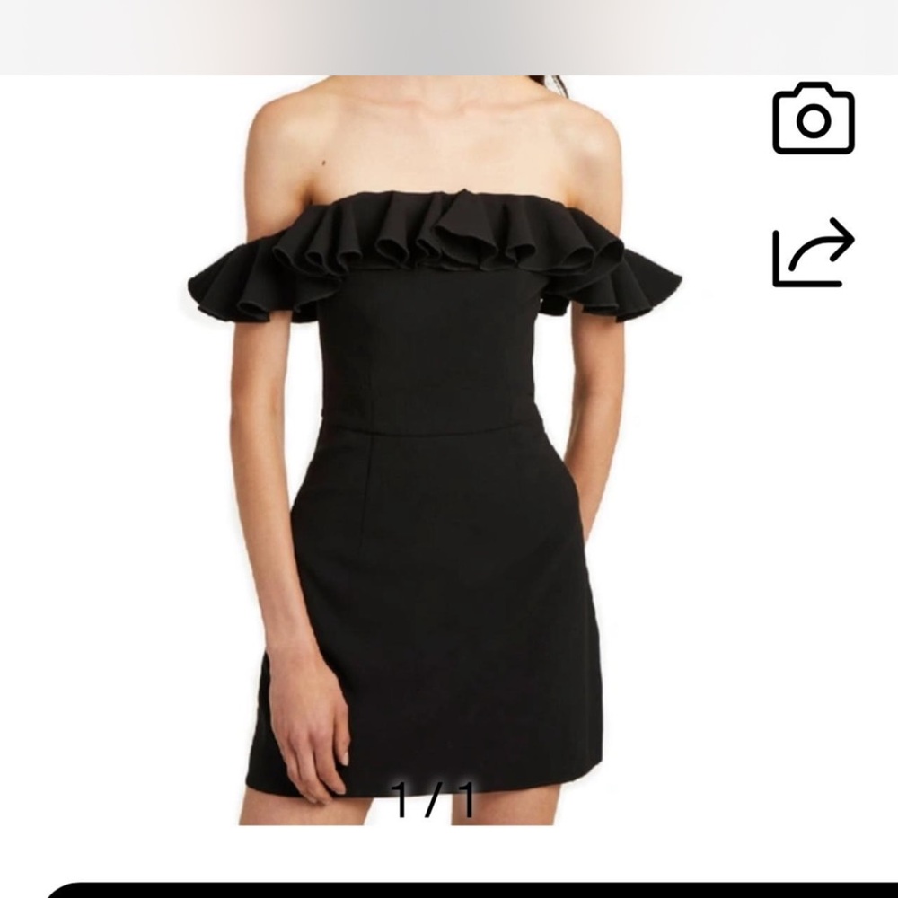 French Connection Black Strapless Dress
